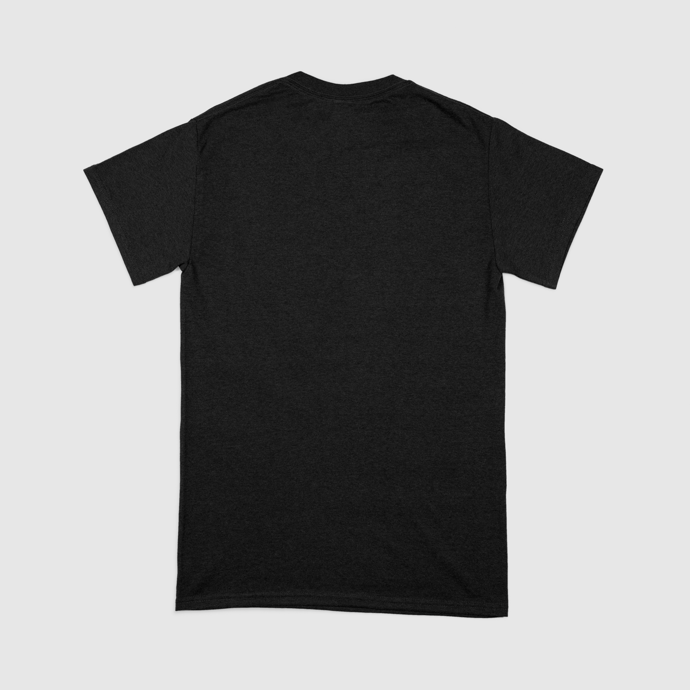 Cassette 25 Black Mens Heavyweight Crew Tee, Gildan