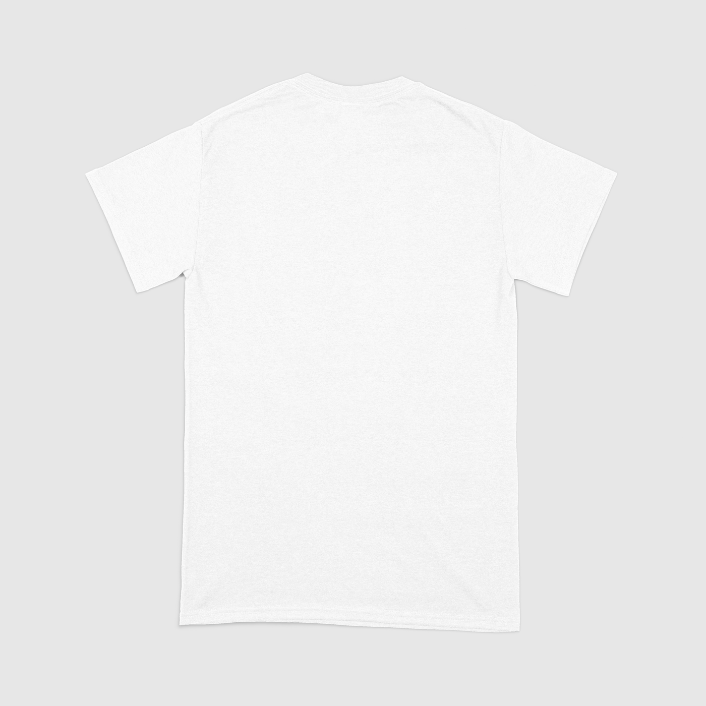 Cassette 25 White Mens Heavyweight Crew Tee, Gildan