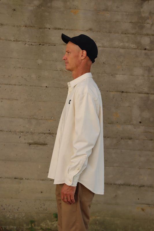 Natural Worker Shirt with Black C Logo