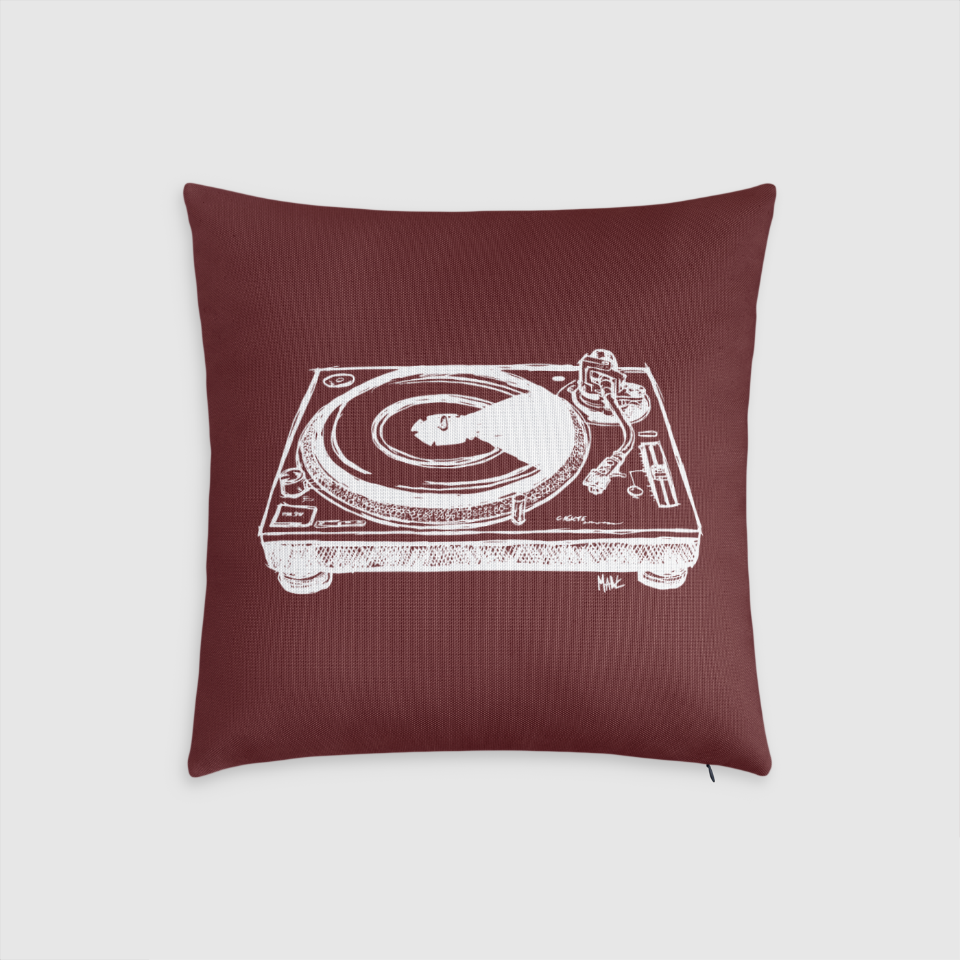 Turntable Throw Pillow