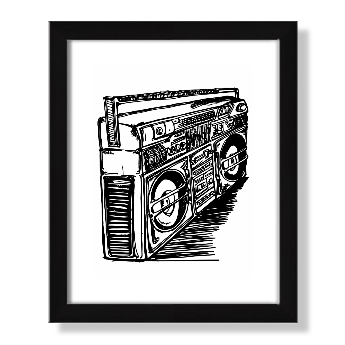 Boombox Framed Art Print