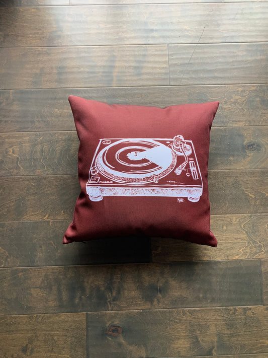 Turntable Throw Pillow