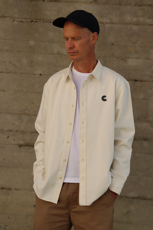 Natural Worker Shirt with Black C Logo